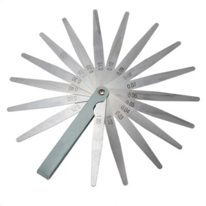 17 blades Metric Feeler gauge Gap Filler Thickness Measurement Tool 0.02-1mm BU - Picture 1 of 11