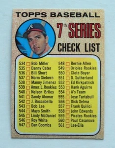 1968 Topps #518 7th Checklist Boyer A.L. Variante NEUWERTIG - Bild 1 von 2