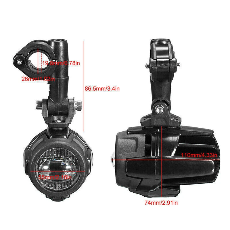 Luces antiniebla LED blancas auxiliares para BMW R1200GS 750GS F850GS Adventure motocicleta Foto 1 de 4