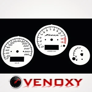 Yamaha FZS 1000 Fazer KM/H Aftermarket Instrument Cluster White Gauge Faces - Bild 1 von 1
