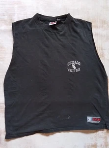 Vintage 1997 PRO EDGE Shirt Mens Large Chicago White Sox MLB Sleeveless Black - Picture 1 of 11