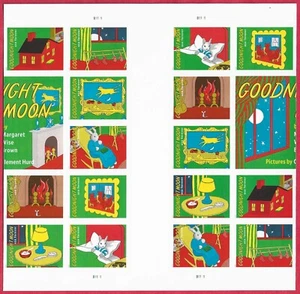 USA Sc. 6009c (F) Goodnight Moon 2025 MNH pane V gutter ***NO DIE CUTS*** - Picture 1 of 1