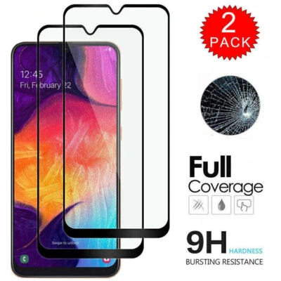2Pcs Screen Protector Clear Dust Proof Tempered Glass HD Protective For Samsung - Image 1 of 4