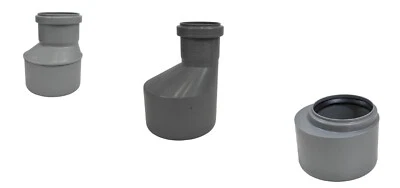 Reduzierung 110/75/50 Bad Küche HT Rohr Abfluss Abwasser Ablauf Keller Formstück