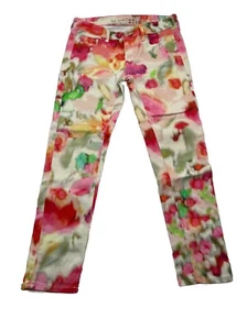 Kate Spade Broome Street Watercolor Cropped Denim Jeans Size 27 - Picture 1 of 11