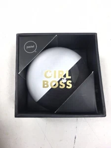 Fringe Studio Pastel "Girl Boss " Dome Paperweight , 2.75 inch Diameter NEW - Picture 1 of 3