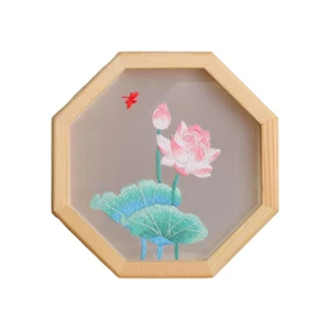 1Set Embroidery Kit Floral Crafts Cross Stitch Kits With Hoop Handmade DIY - Picture 1 of 16