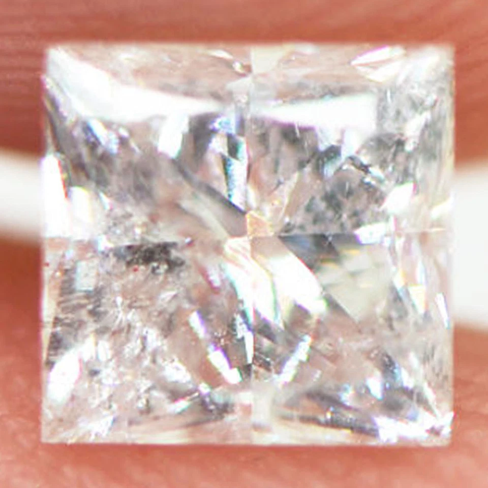 Princess Cut Diamond 4.38 MM D Color SI3 Real Natural Enhanced Loose 0.61 Carat - Image 1 of 4