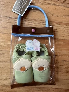 Jack and Lily 0-6 Months Rubber Duck Baby Boy Girl  Green Crib Shoes NEW - Picture 1 of 6
