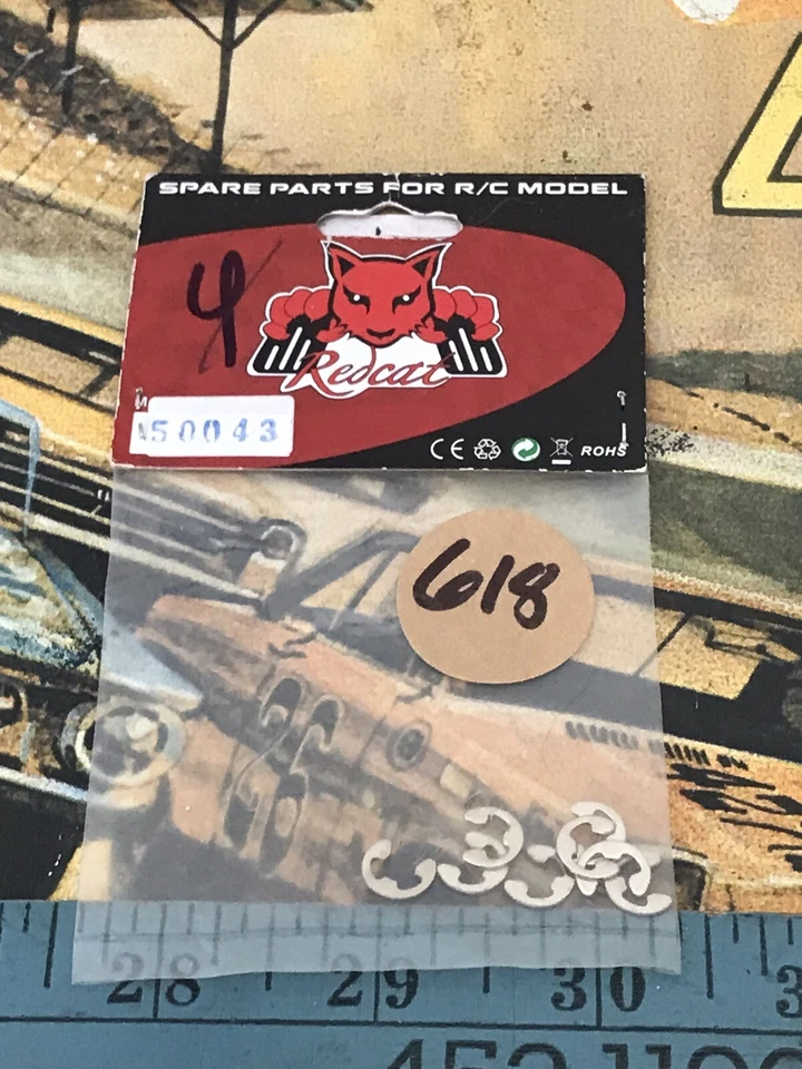 Redcat 50043 4mm E-Clips {8pc} Everest Gen7 PRO-Everest Gen7 Sport NIP USA  Ship - Image 1 of 3