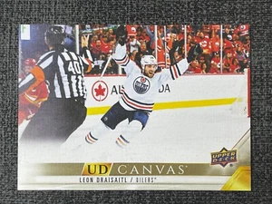 Leon Draisaitl 2022-23 Upper Deck Series 2 Hockey Canvas #C153 Edmonton Oilers - Picture 1 of 2