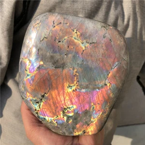 5.34LB Natural labradorite Stone Quartz Crystal Gem Healing Figurines XL2257-US - Picture 1 of 18