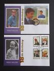 Nevis Set of 2  Prince William 18th Birthday FDC with Special H/S 2000