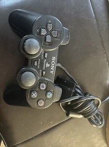 Official PlayStation Dualshock 2 Black Wired Controller SCPH-10010. Tested - Picture 1 of 3