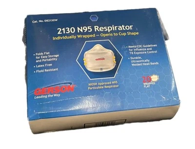 Gerson 2130 N95 呼吸器 20 个全新 — 第 1/4 张图片