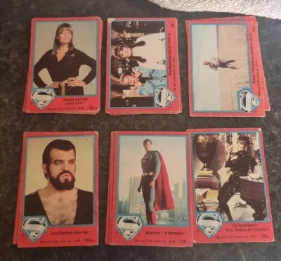 Vintage 1978 Topps Superman The Movie Trading Cards Red x21 - Image 1 of 4
