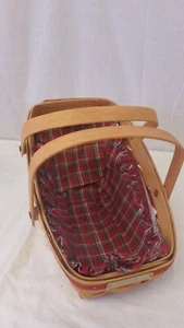 Longaberger Christmas Collection Yuletide Traditions Basket 1991 & Liner - Picture 1 of 7