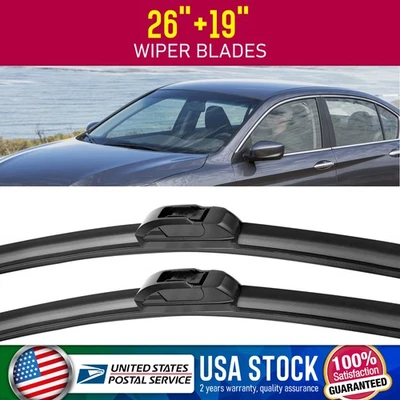 Juego de limpiaparabrisas delantero genuino de 26"+19" para Honda Accord 2008-2016 Foto 1 de 4