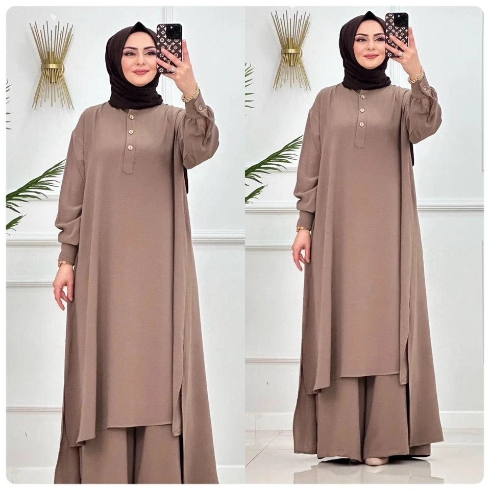 Traje túnica turco musulmán con pantalones. Mejor para el verano.  Foto 1 de 1