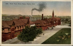 Front View Union Depot, Ogden,UT c1910 RR Railroad Weber County Utah - Picture 1 of 2