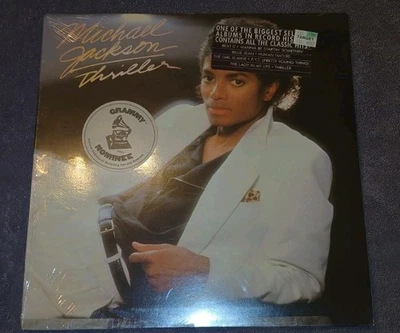 NEW MICHAEL JACKSON ~ Thriller SEALED HYPE STICKER 1982 Original QE38112 LP - Image 1 of 4