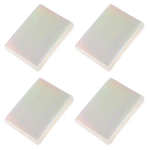 100 Piezas Cubierta de Tarjeta Trabajo Arco Iris Lámina Transparente Funda Juego Protector - Imagen 1 de 12