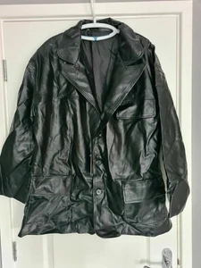 Oh Hey Girl Womens Leather Look Jacket Size L - Picture 1 of 1