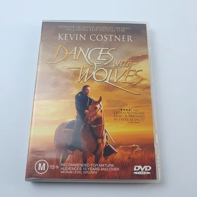 Dances With Wolves DVD Kevin Costner Western Epic Drama Film 1990 Oscar Winner - Image 1 of 4