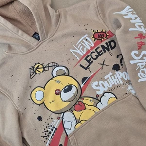 Southpole Teddy Bear Hoodie Youth Large 14/16 Brown Y2K - Picture 1 of 7