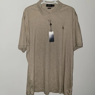 NWT Polo Ralph Lauren Classic Fit Short Sleeve Polo Men's Size XL Beige Almond - Image 1 of 4