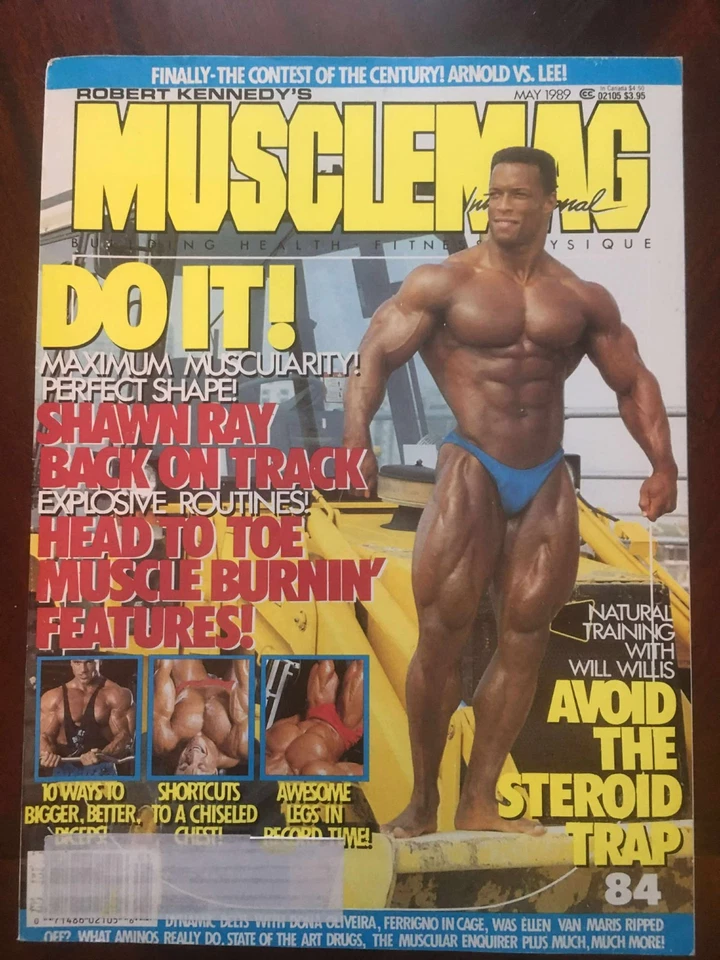 Muscle Mag International Magazine May 1989 Shawn Ray Cover Vintage Bodybuilding - Image 1 of 1