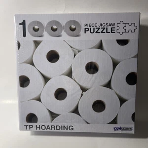Funwares TP Hoarding Toilet Paper Puzzle 1000 Piece Jigsaw Puzzle - New Sealed - Picture 1 of 2