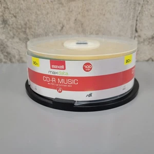 Maxell 625335 Cdr-80 Music Gold Cd Recordable Discs 32X 700 MB 80 Min 30 Pack - Picture 1 of 6