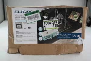 Elkay Parkway 15 pulgadas Fregadero de acero inoxidable calibre 20 con grifo - Imagen 1 de 6