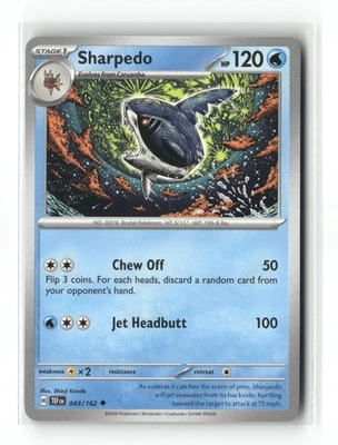 Sharpedo Uncommon SV05: Temporal Forces 043/162 NM - Image 1 of 2