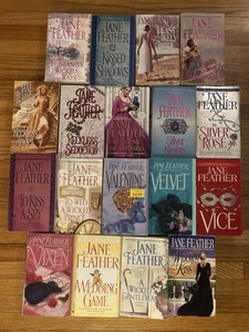BIG Lot Of 18 JANE FEATHER Paperback Books-Historical Romance- Vixen, Velvet Etc - Picture 1 of 3