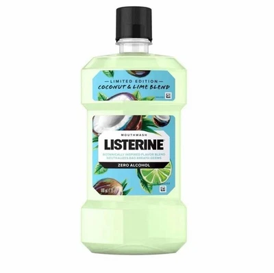 Listerine Limited Edition Coconut & Lime Blend Zero Alcohol Mouthwash 500 mL - Image 1 of 4