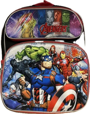 Small Backpack - Marvel - Avengers Team 3D Pop-up Molded 12" School Bag NEW - Image 1 of 3