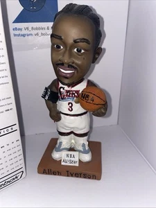 2002 Vintage Allen Iverson NBA All-Star Bobblehead ‘White Jersey’ 76ers RARE - Picture 1 of 4