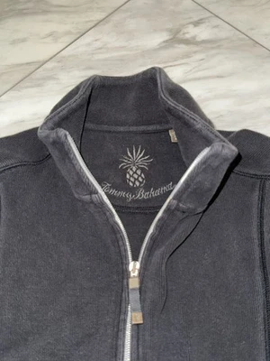 Tommy Bahama Sweatshirt Womens Size Medium Black Aruba Full Zip Casual Preppy - Image 1 of 4