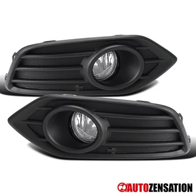 Fit 2019-2020 Honda HR-V Bumper Fog Lights Driving Lamps w/ Bezel Left+Right Foto 1 de 4