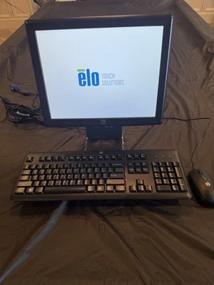 All 6 of these Elo Touch Solutions ET1517L 15" LCD Touch Screen Monitor w/ Stand - Image 1 of 2