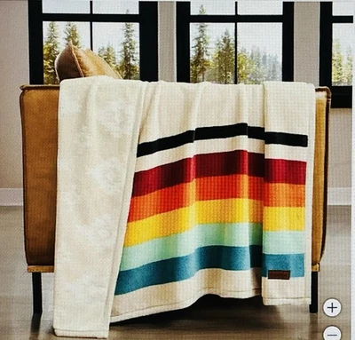 NEW Pendleton Reversible Plush Throw-50x70in Mount Foraker 100% Polyester - Image 1 of 4