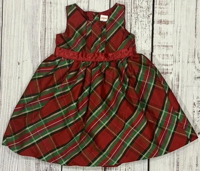 Hermoso Vestido Gymboree Navidad A Cuadros Niña Pequeña Talla 3T Nuevo sin Etiquetas Foto 1 de 4