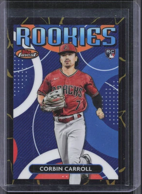 2023 Finest #FRD-7 Corbin Carroll Kintsukuroi Black/Gold Refractor RC - Image 1 of 2