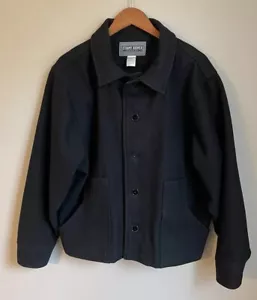Stormy Kromer Mercantile schwarzer Wollmantel Jacke Herren Größe L - Bild 1 von 6