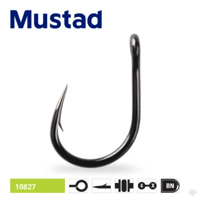 Ganchos de cebo vivo Mustad Ultrapoint Hoodlum - Pargo de bacalao atún marlín pesca en el mar Foto 1 de 4