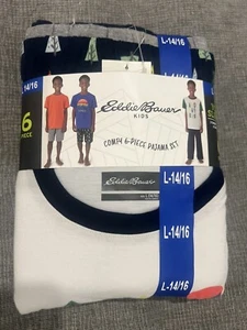 Eddie Bauer Kids L 14/16 Comfy 6-Piece Pajama Set - Picture 1 of 1