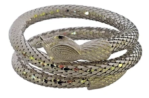 Vintage OROMESH Ladies Snake Wrap Around Bracelet - Picture 1 of 4