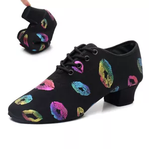 Mujeres Zapatos de Baile Latino de Salón 3.5cm 5cm Tacón Salsa Tango Moderno Jazz Zapatos - Imagen 1 de 14